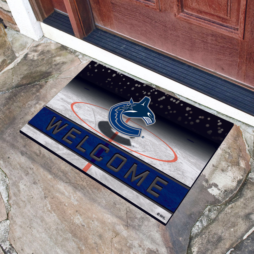 Vancouver Canucks Crumb Rubber Door Mat 18"x30" 