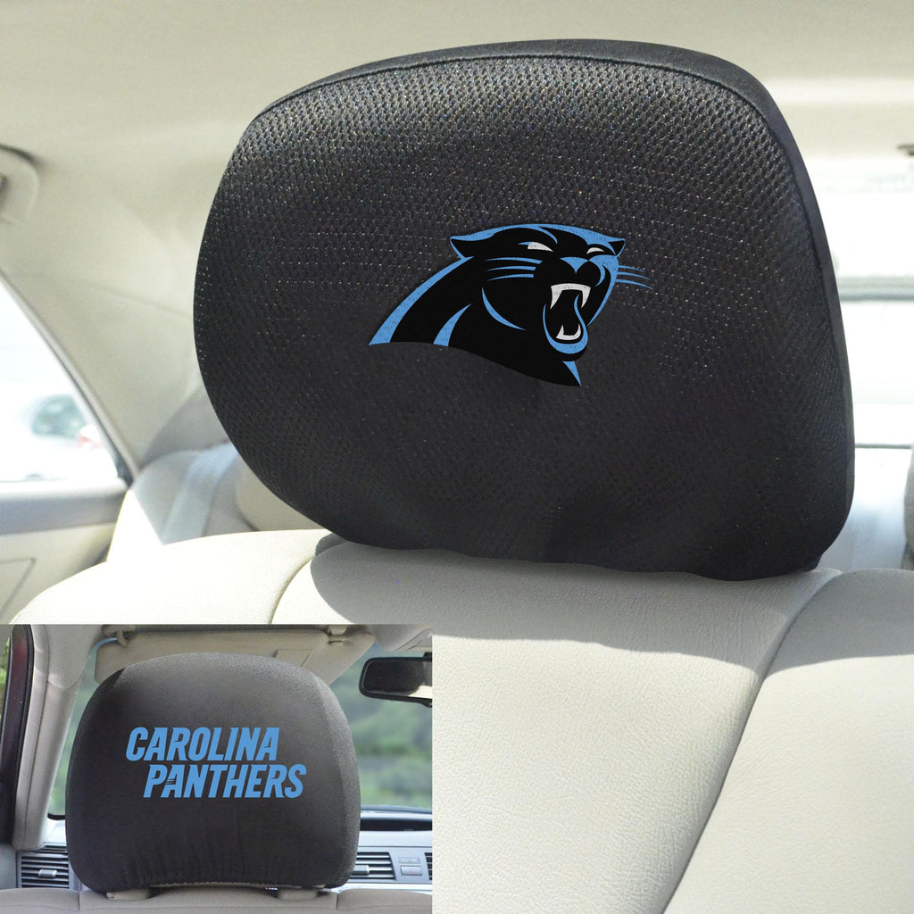 Carolina Panthers Head Rest Cover 10"x13" 