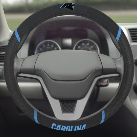 Carolina Panthers Steering Wheel Cover 15"x15" 