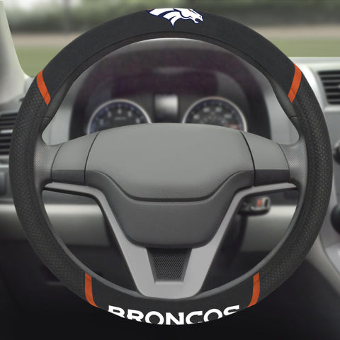 Denver Broncos Steering Wheel Cover 15"x15" 