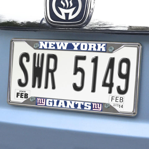 New York Giants License Plate Frame 6.25"x12.25" 