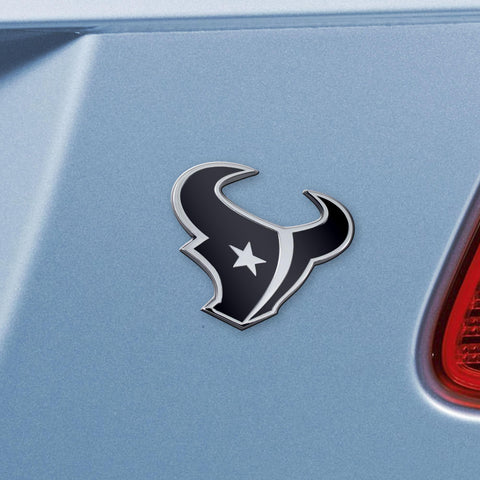 Houston Texans Chrome Emblem 3"x3.2" 