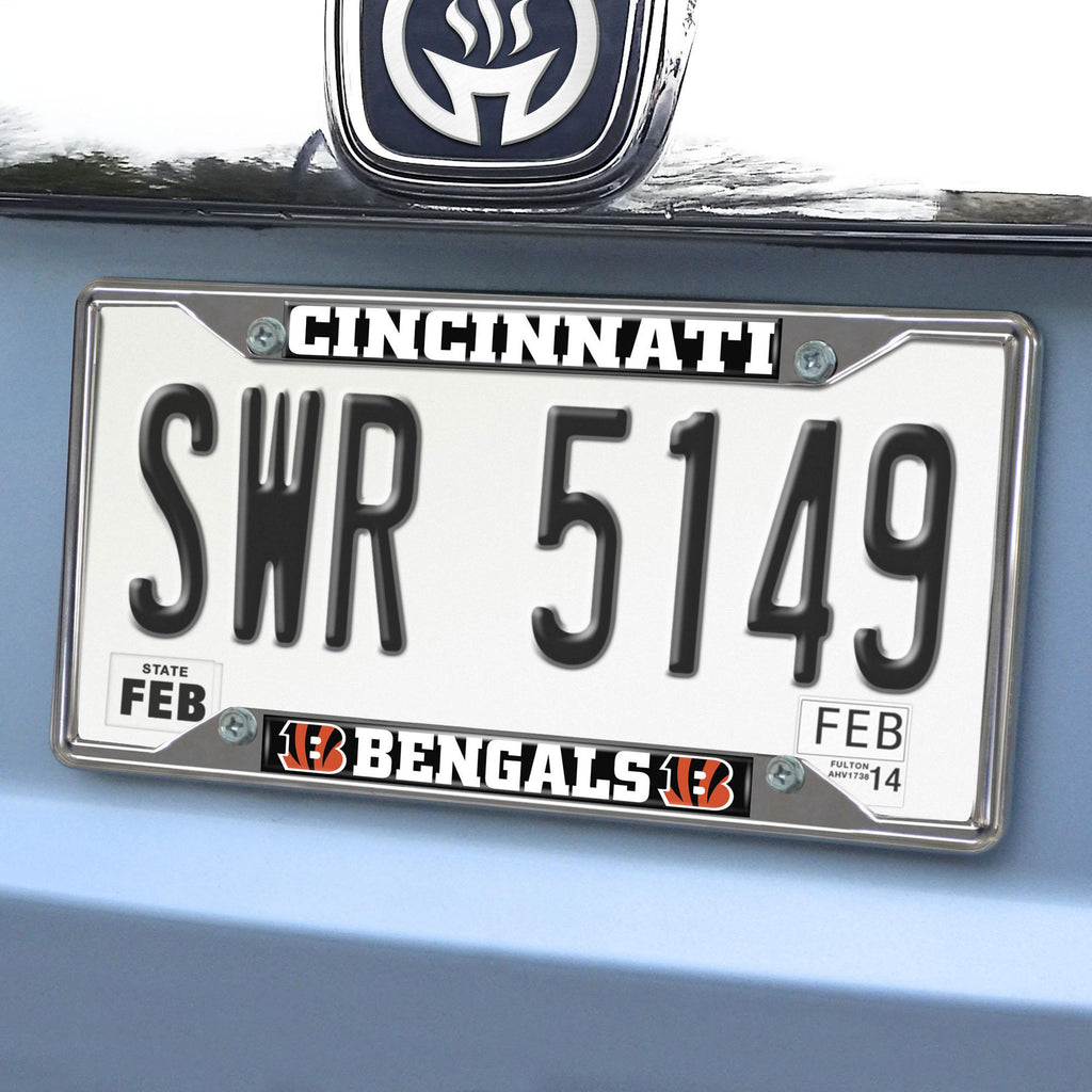 Cincinnati Bengals License Plate Frame 6.25"x12.25" 