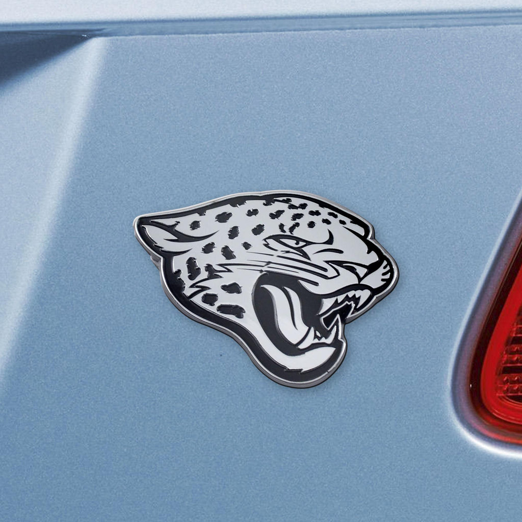 Jacksonville Jaguars Chrome Emblem 3"x3.2" 