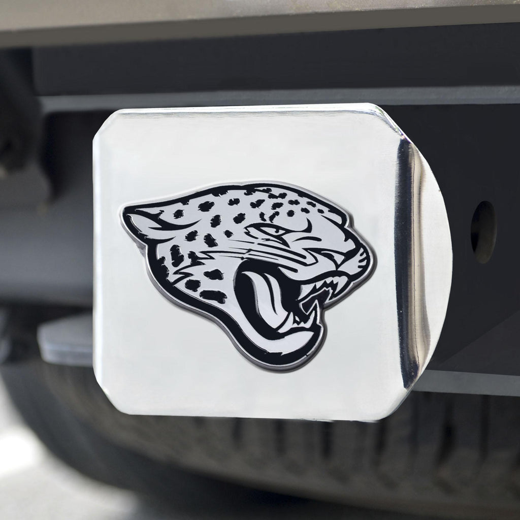 Jacksonville Jaguars Chrome Hitch Chrome3.4"x4" 