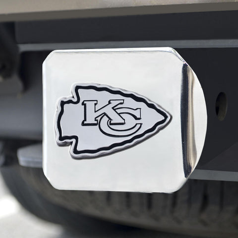 Kansas City Chiefs Chrome Hitch Chrome3.4"x4" 