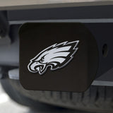 Philadelphia Eagles Hitch Cover Chrome on Black 3.4"x4" 