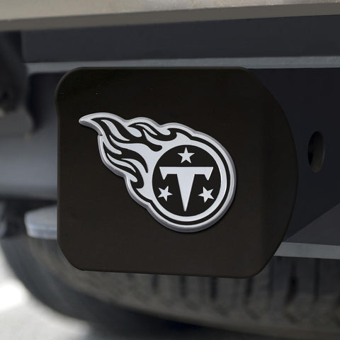 Tennessee Titans Hitch Cover Chrome on Black 3.4"x4" 