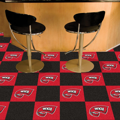 Western Kentucky Hilltoppers Team Carpet Tiles 18"x18" tiles 