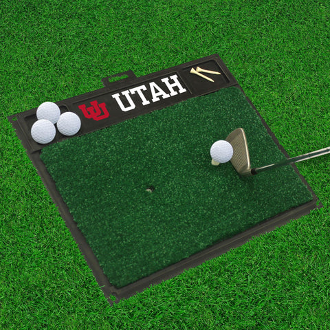 Utah Utes Golf Hitting Mat 20" x 17" 