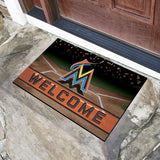 Miami Marlins Crumb Rubber Door Mat 18"x30" 