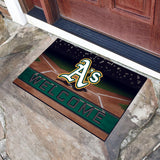 Oakland Athletics Crumb Rubber Door Mat 18"x30" 