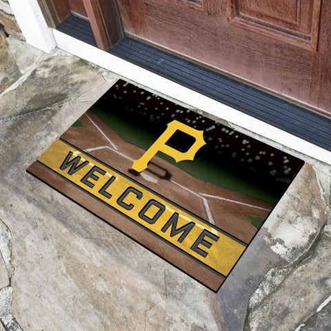 Pittsburgh Pirates Crumb Rubber Door Mat 18"x30" 