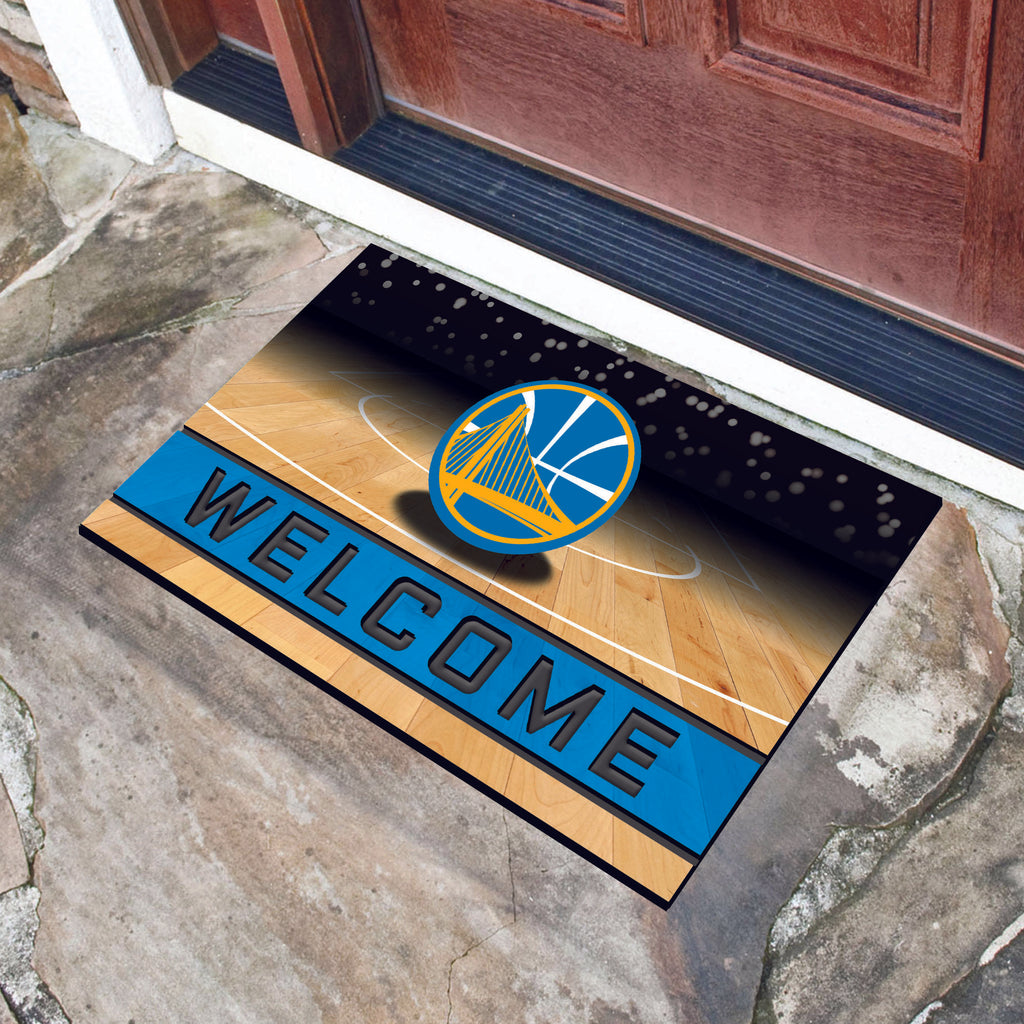 Golden State Warriors Crumb Rubber Door Mat 18"x30" 