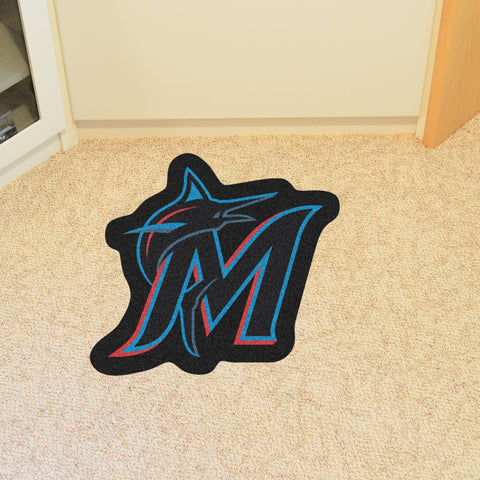 Miami Marlins Mascot Mat 30" x 30.7" 