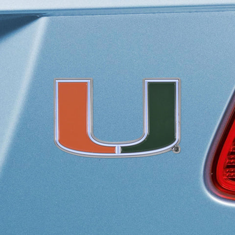 Miami Hurricanes Color Emblem 1.8"x3.2" 