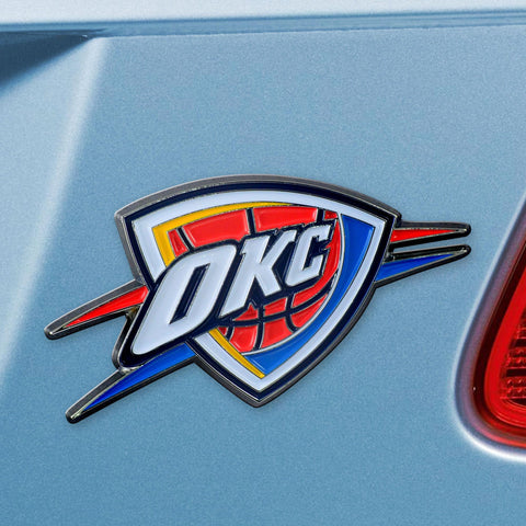 Oklahoma City Thunder Color Emblem 1.8"x3.2" 