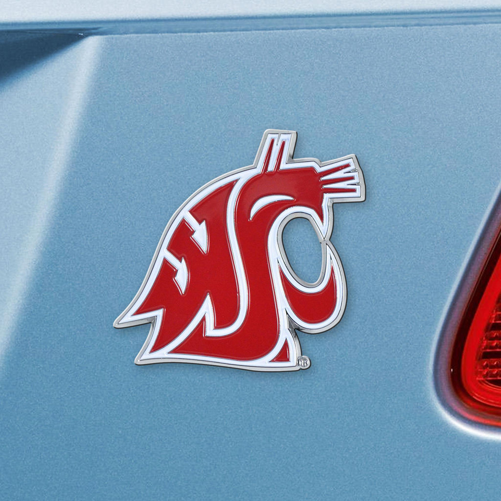 Washington State Cougars Color Emblem 3.0"x3.1" 