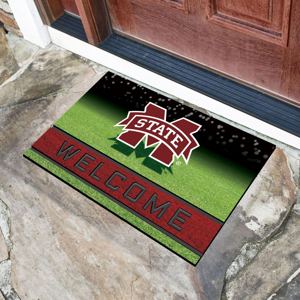 Mississippi State Bulldogs Crumb Rubber Door Mat 18"x30" 