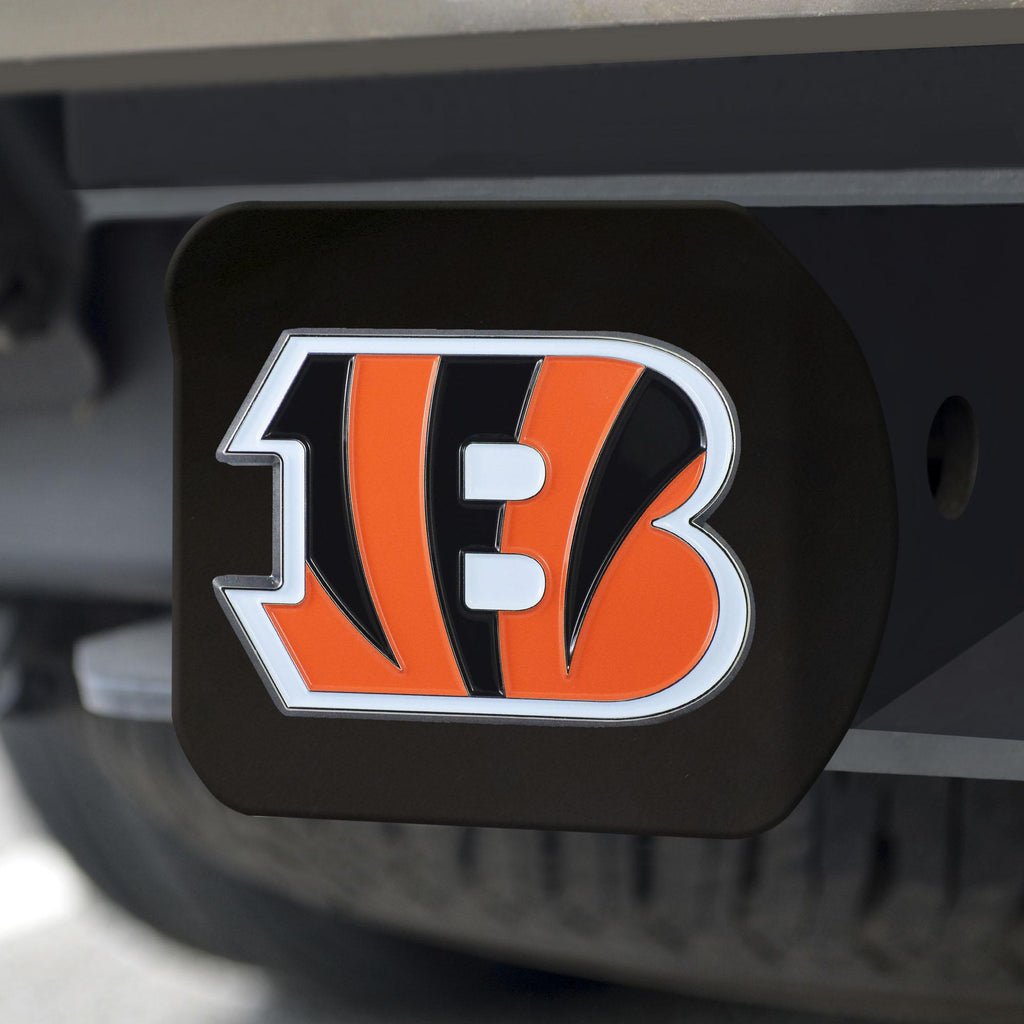 Cincinnati Bengals Color Hitch Cover Black3.4"x4" 