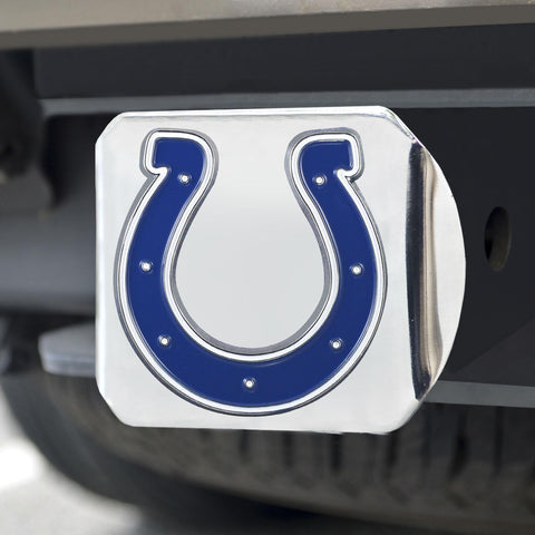 Indianapolis Colts Color Hitch Cover Chrome3.4"x4" 
