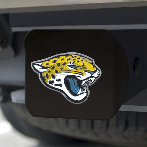 Jacksonville Jaguars Color Hitch Cover Black3.4"x4" 