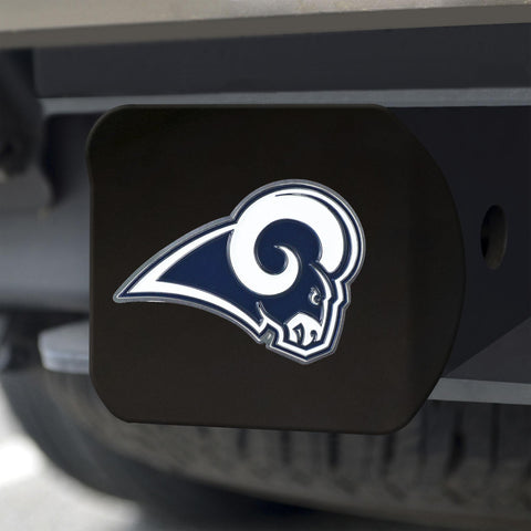 Los Angeles Rams Color Hitch Cover Black3.4"x4" 