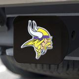 Minnesota Vikings Color Hitch Cover Black3.4"x4" 