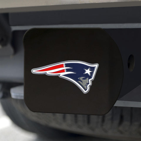 New England Patriots Color Hitch Cover Black3.4"x4" 