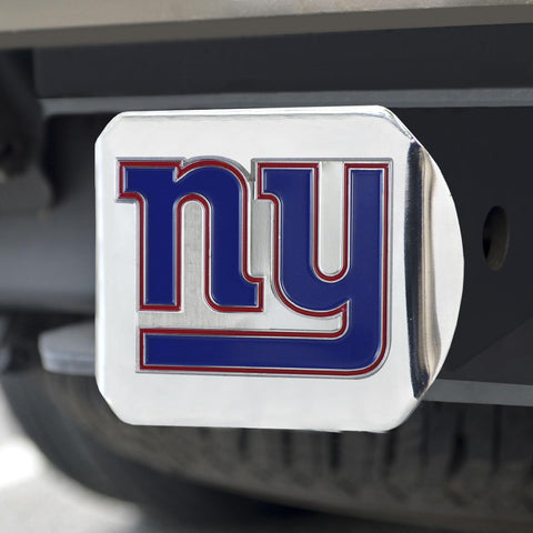 New York Giants Color Hitch Cover Chrome3.4"x4" 