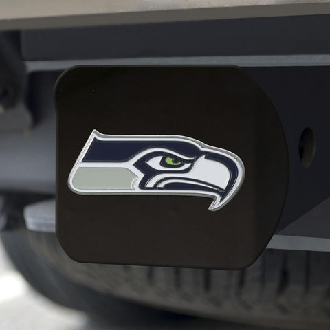 Seattle Seahawks Color Hitch Cover Black3.4"x4" 