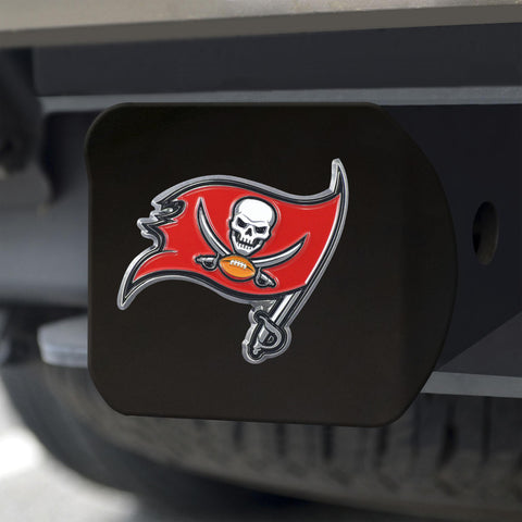 Tampa Bay Buccaneers Color Hitch Cover Black3.4"x4" 