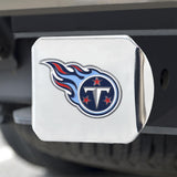 Tennessee Titans Color Hitch Cover Chrome3.4"x4" 