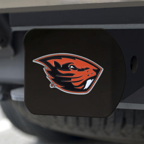 Oregon State Beavers Hitch Cover Color on Black 3.4"x4" 