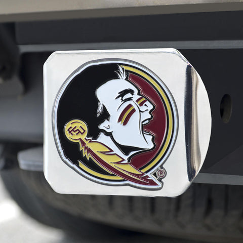 Florida State Seminoles Color Hitch Cover Chrome 3.4"x4" 