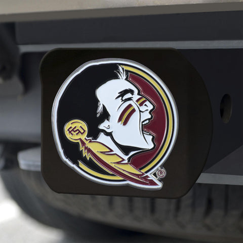 Florida State Seminoles Hitch Cover Color on Black 3.4"x4" 