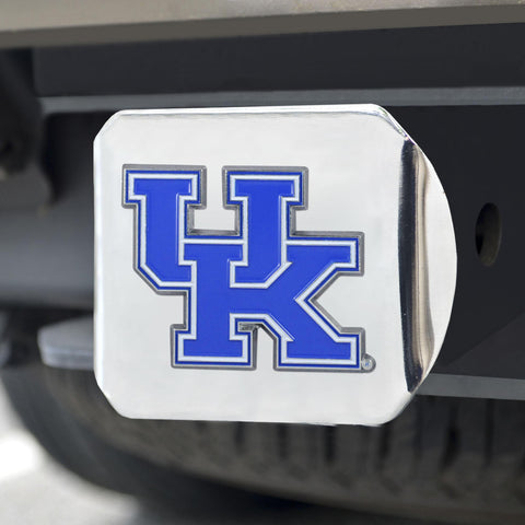 Kentucky Wildcats Color Hitch Cover Chrome 3.4"x4" 