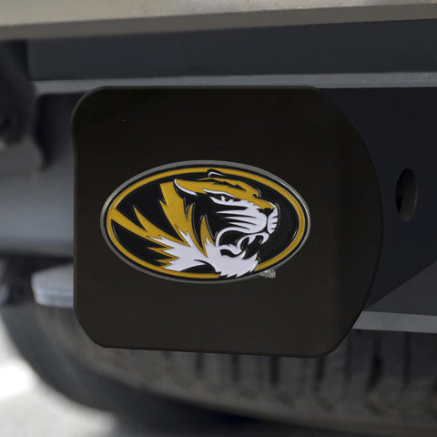 Missouri Tigers Hitch Cover Color on Black 3.4"x4" 
