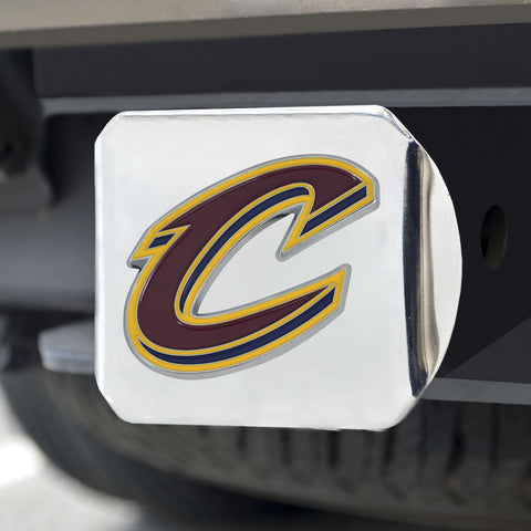 Cleveland Cavaliers Color Hitch Cover Chrome 3.4"x4" 