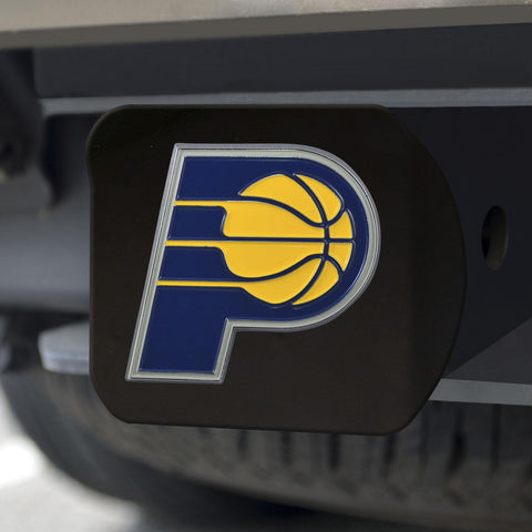 Indiana Pacers Hitch Cover Color on Black 3.4"x4" 