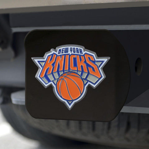New York Knicks Hitch Cover Color on Black 3.4"x4" 
