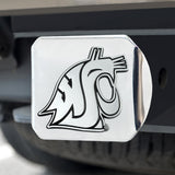 Washington State Cougars Hitch Cover Chrome on Chrome 3.4"x4" 