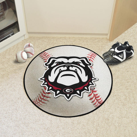 Georgia Bulldogs Baseball Mat 27" diameter 