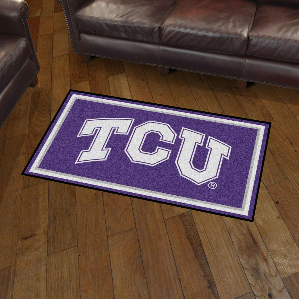 Texas Christian Horned Frogs 3x5 Rug 36"x 60" 