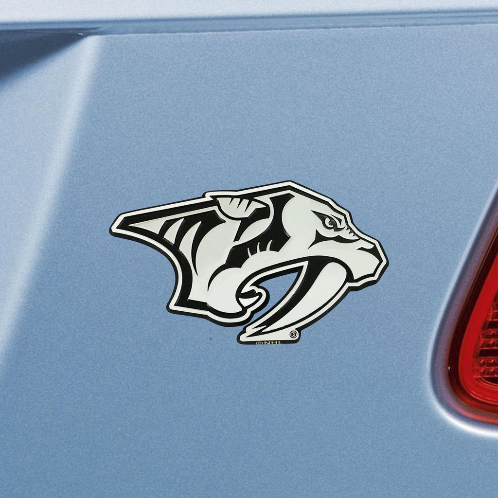 Nashville Predators Chrome Emblem 3"x3.2" 