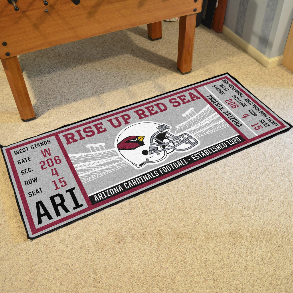 Arizona Cardinals Ticket Runner 30"x72" 