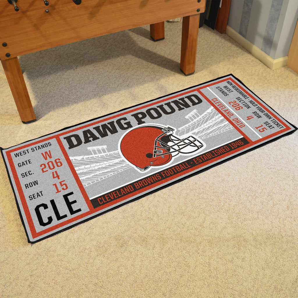 Cleveland Browns Ticket Runner 30"x72" 