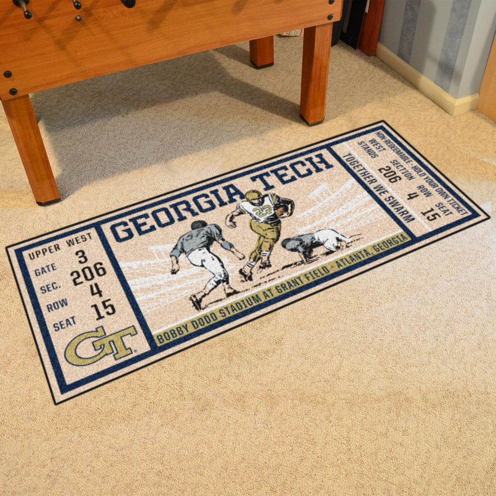 Georgia Tech Yellow Jackets Ticket Runner 30"x72" 