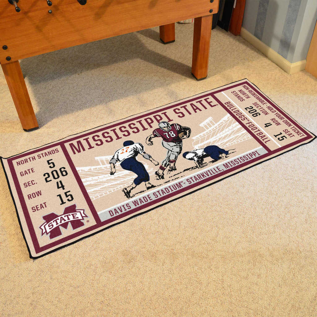 Mississippi State Bulldogs Ticket Runner 30"x72" 