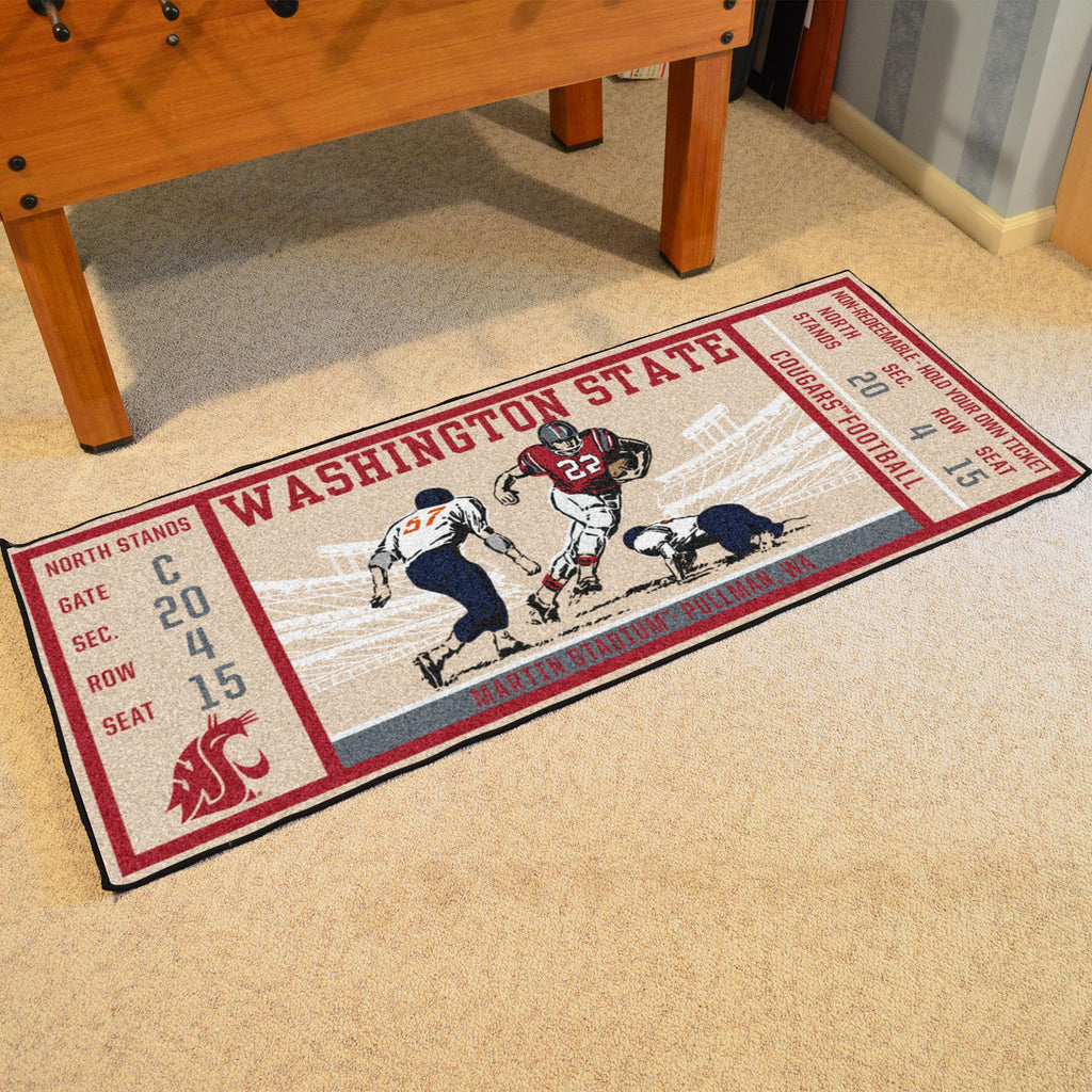 Washington State Cougars Ticket Runner 30"x72" 